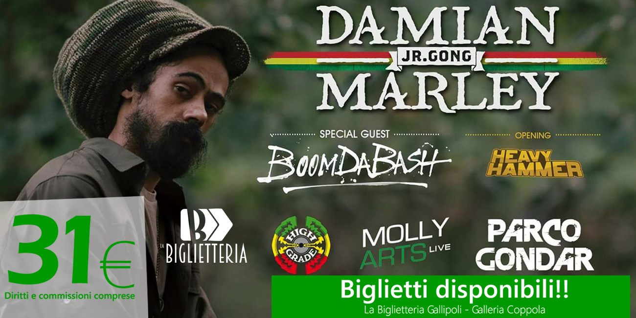 Biglietti Damian Marley