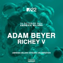 Dj Adam Beyer Amnesia Sabato 19 Ottobre 2024