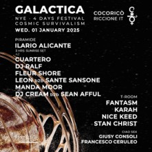 Galactica Festival Mercoledi 1 Gennaio 2025 Cocorico Riccione Capodanno 2025